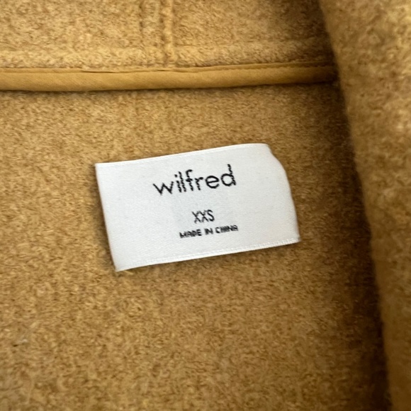 ARITZIA Wilfred Wool Open Front Coat in Gold - Picture 8 of 11